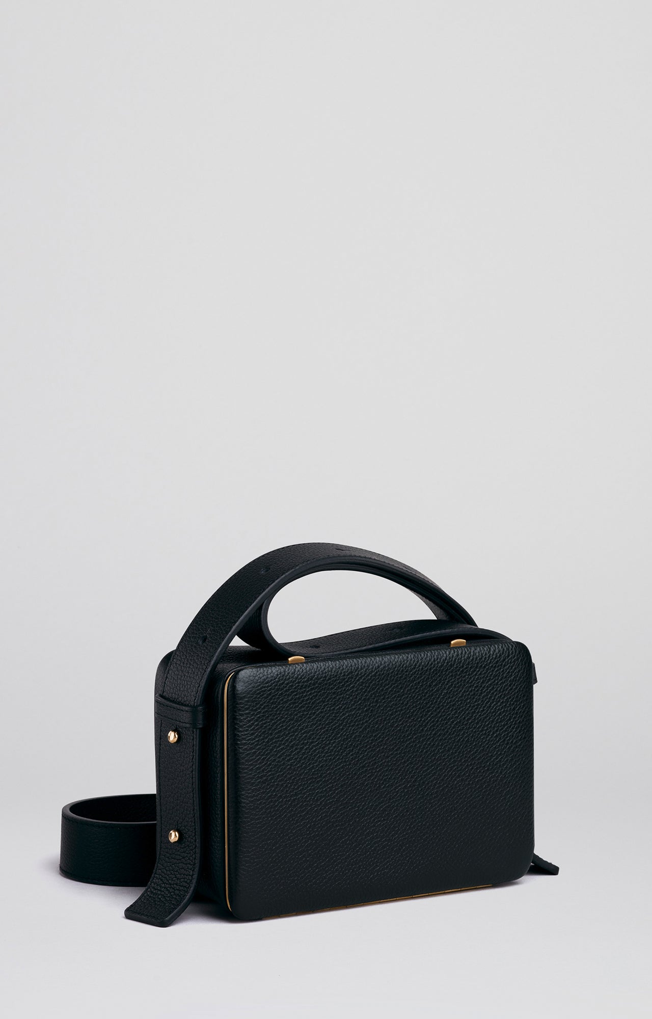 Maya | Black pebbled | Gold – Lutz Morris