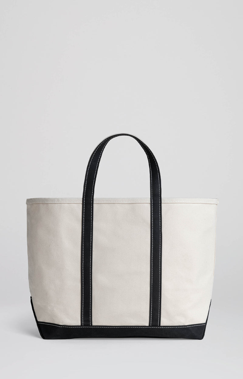 Bean L | Cream & Black | Smooth Black