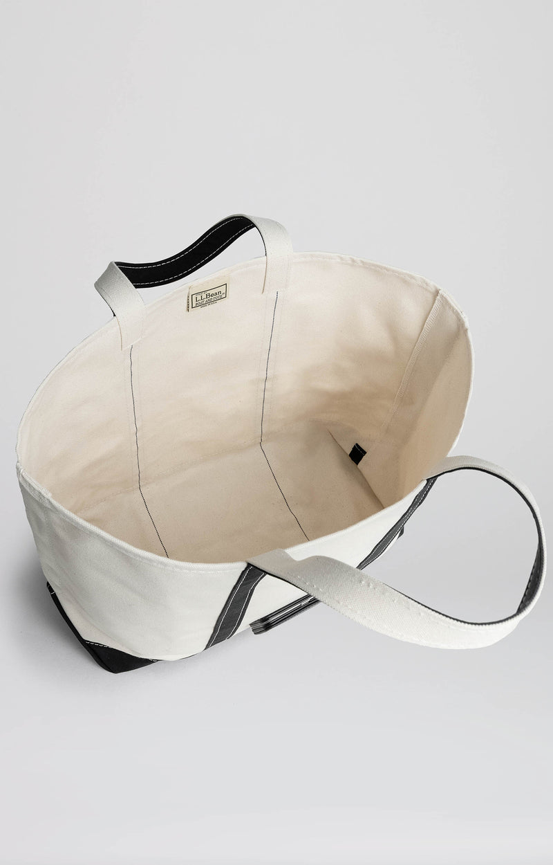 Bean L | Cream & Black | Smooth Black