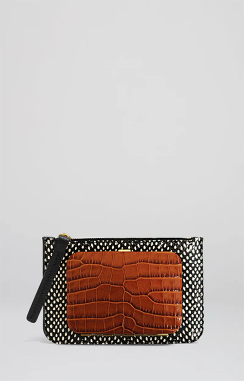 Nash | B&W Snake Cognac 'croco'