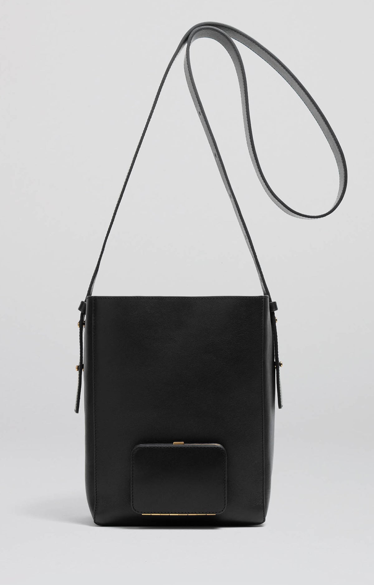 Parker M | Black Smooth - Long Strap – Lutz Morris