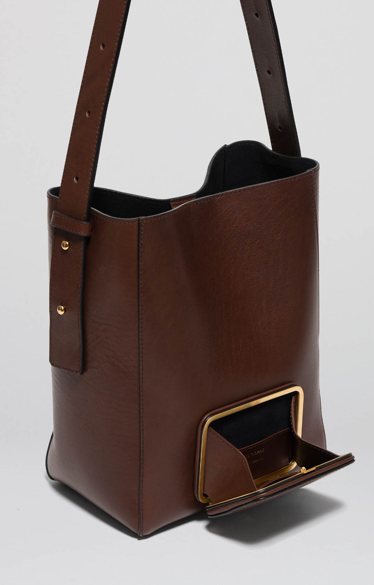 Parker M | Chocolate smooth - Long Strap – Lutz Morris