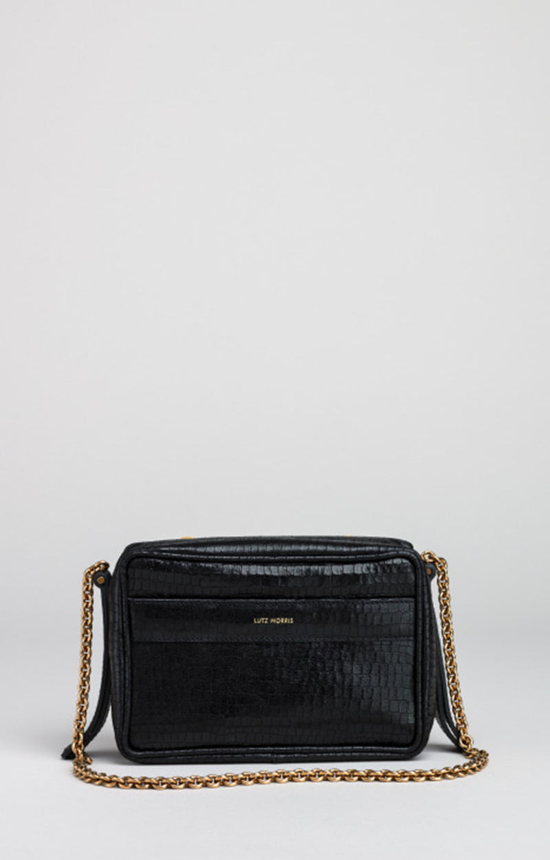 Morrow | Black Mini 'Croco'