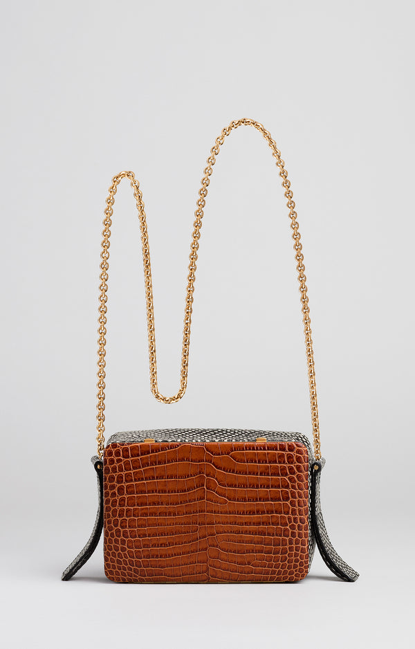 Malloy | Cognac 'Croco' B&W | sample sale