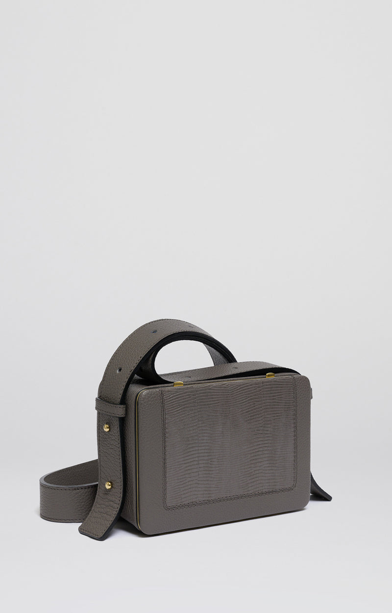 Maya | Asphalt 'Lizard' Intarsia